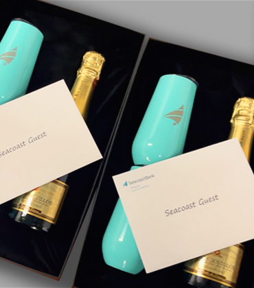 Wealth Managment Champagne Flutes